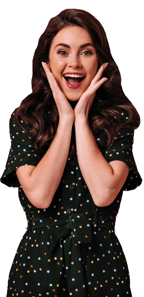 Happy lady
