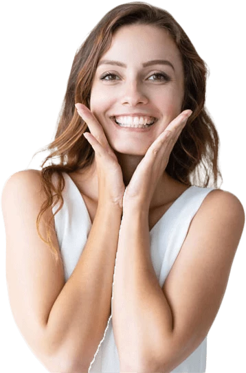 A smiling lady showcasing her confidence after a successful single tooth replacement.