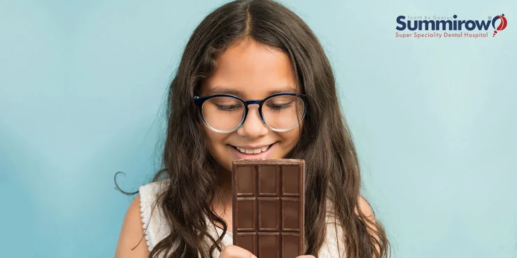 Sweet Solutions by Dentist for Kids Whose Teeth Impact By Chocolate Habit