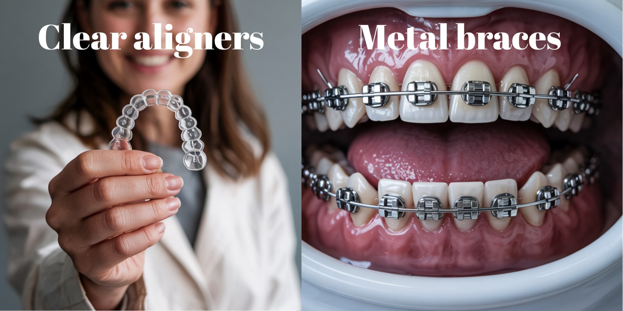 Clear aligner vs Braces