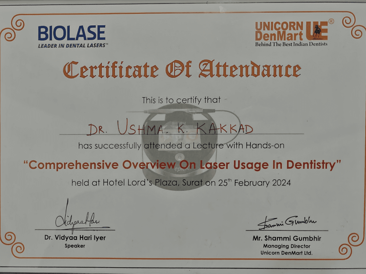 Certfied Leader in Dental Lasers surat