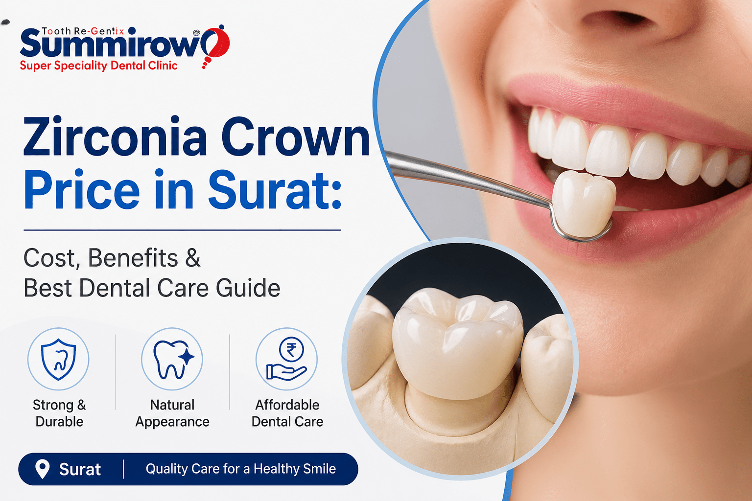 Zirconia Crown Price in Surat