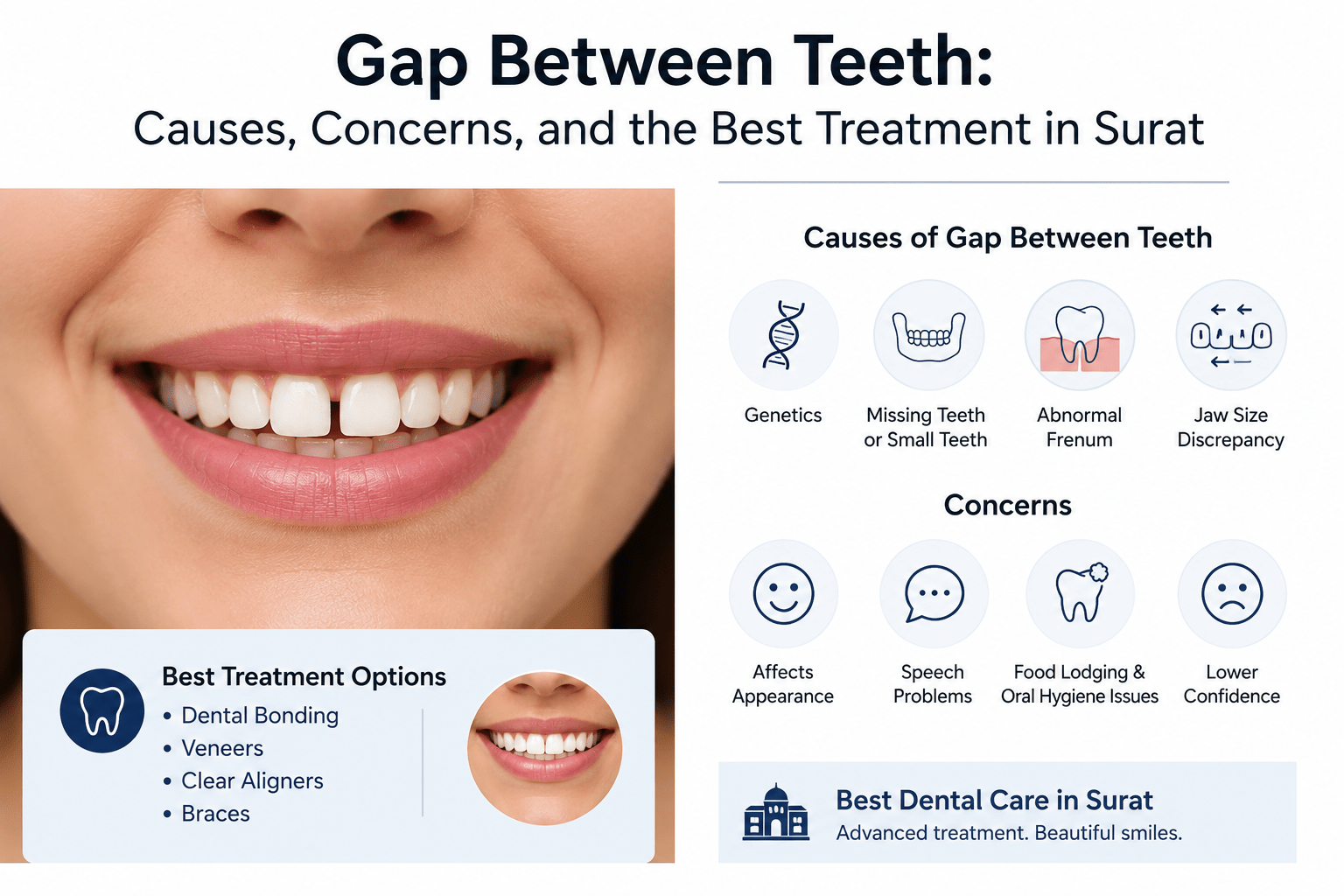 gap between teeth treatment Surat
