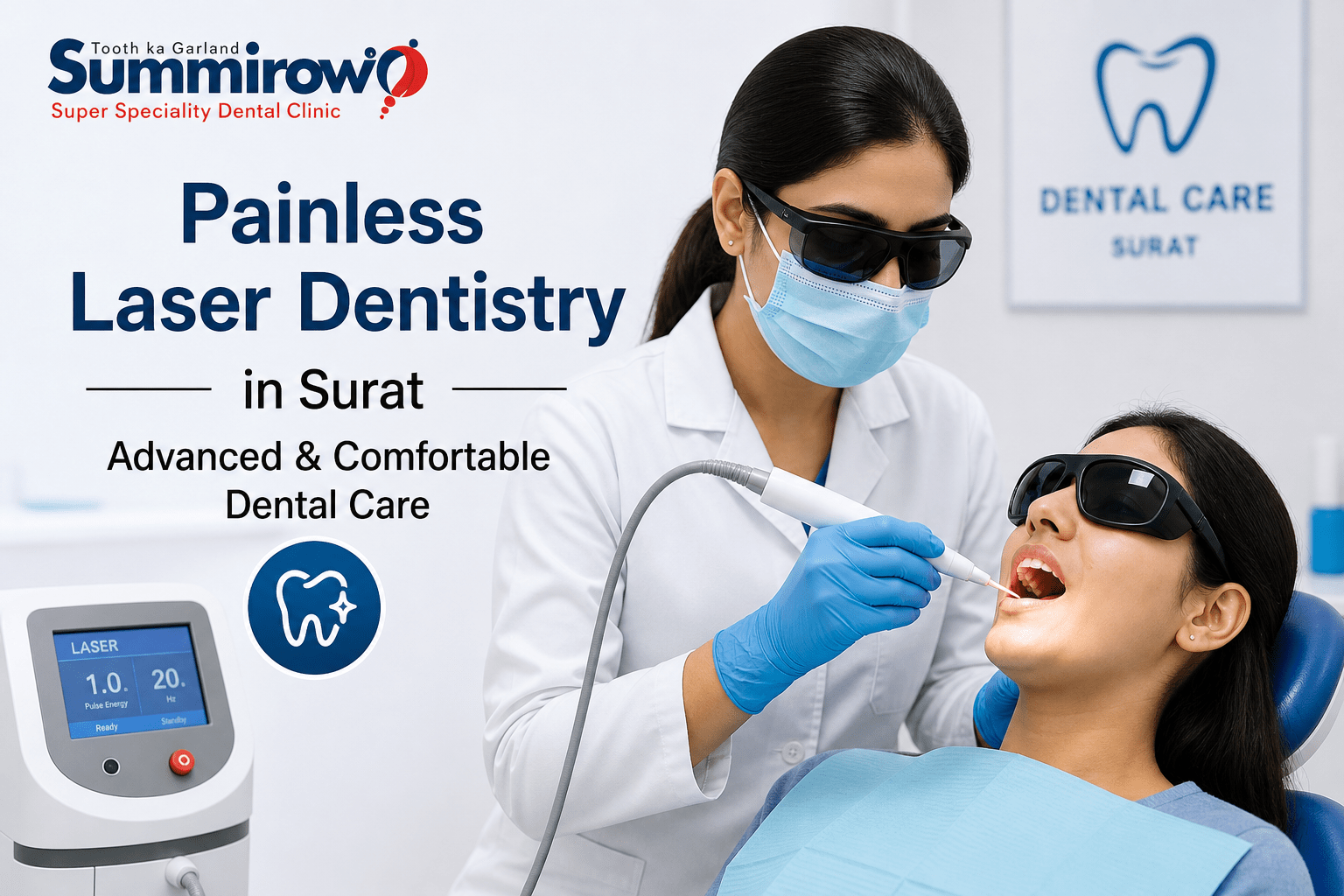 painless laser dentistry in surat