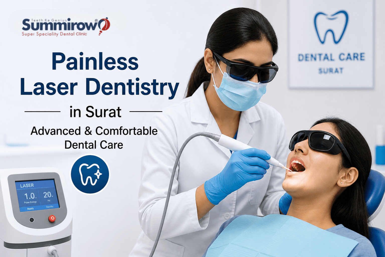 painless laser dentistry surat