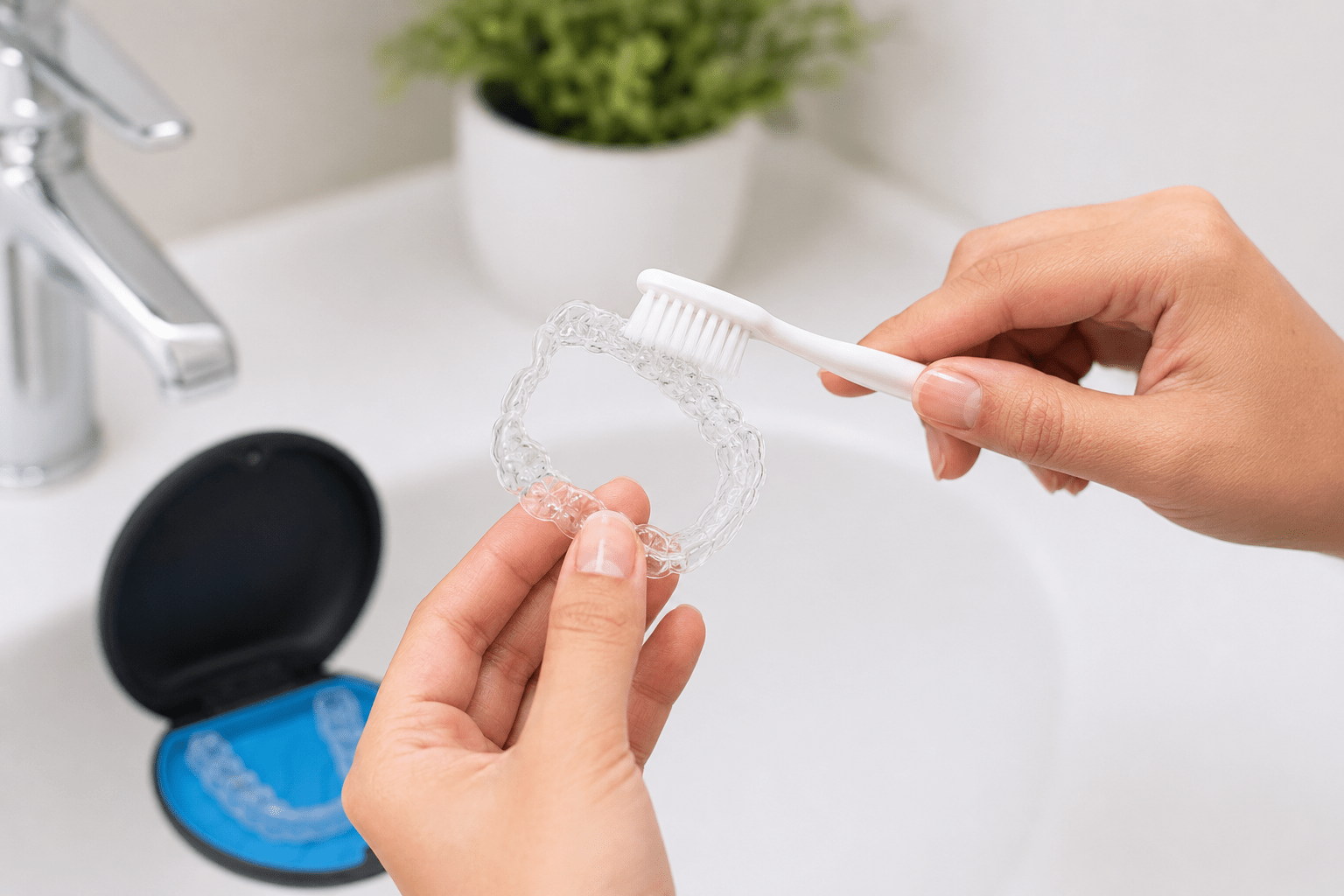 how to clean clear aligners Surat