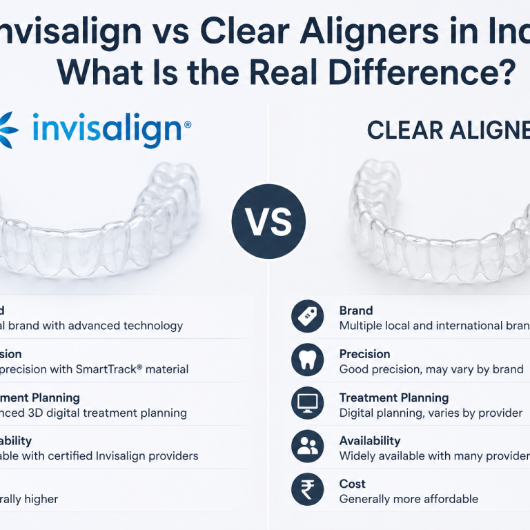 Invisalign vs clear aligners India