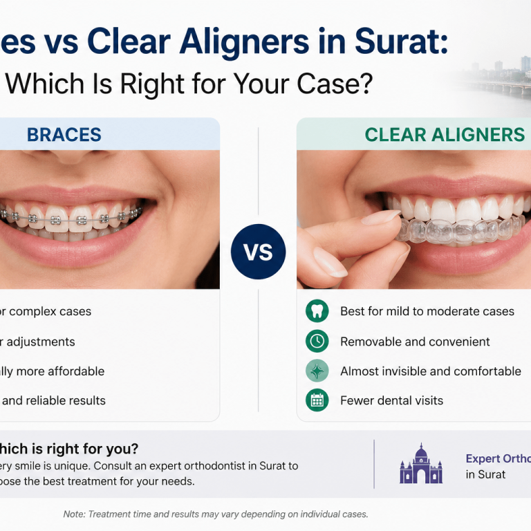 braces vs clear aligner Surat